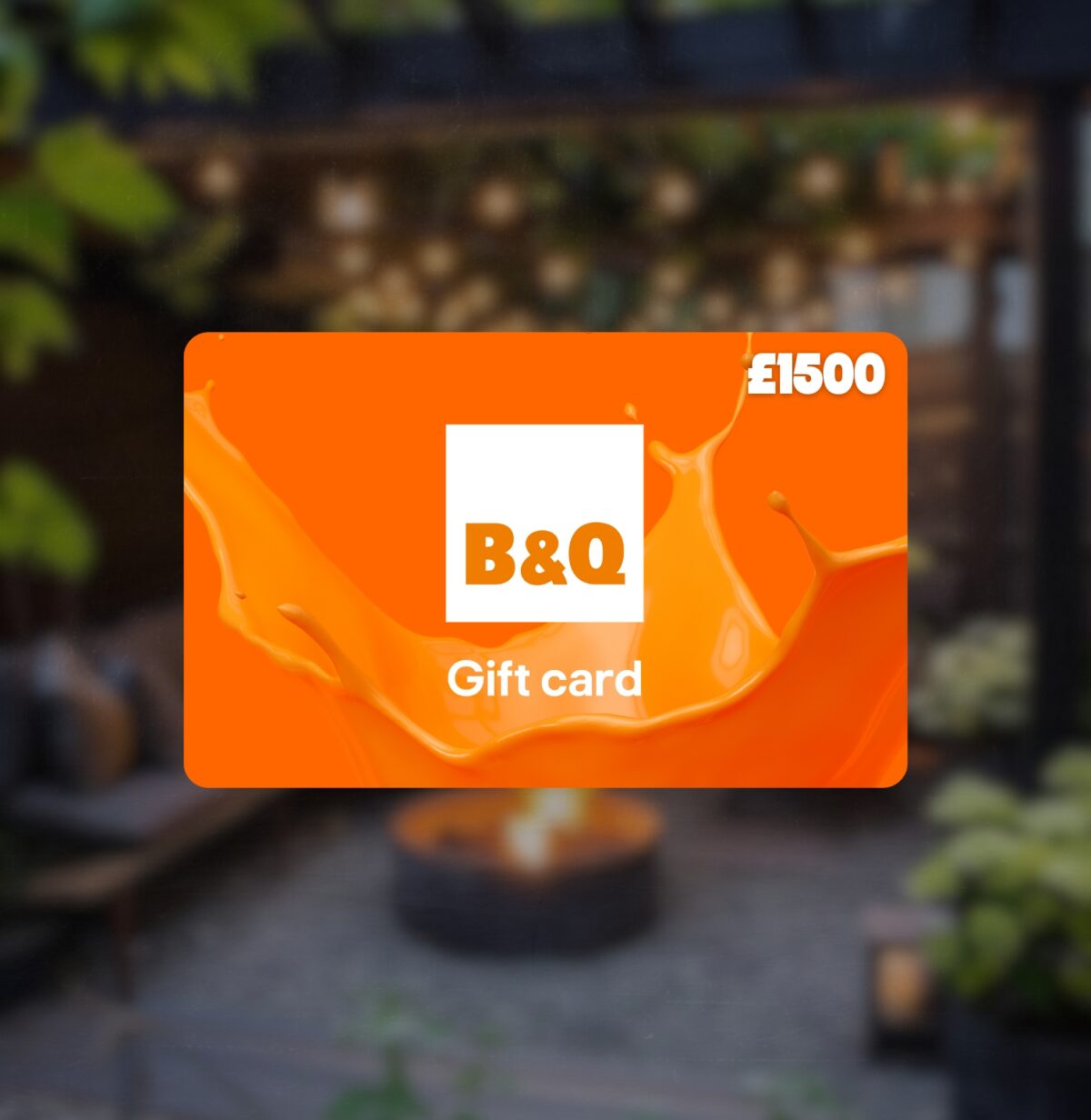 £1500 B&Q Voucher (Or £1200) + £6K of Instant Wins!