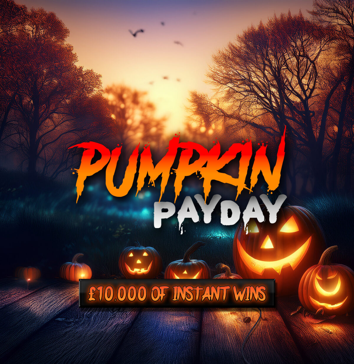 PUMPKIN PAYDAY! – £10K of Instant Wins + 3 x £500 End Prizes!