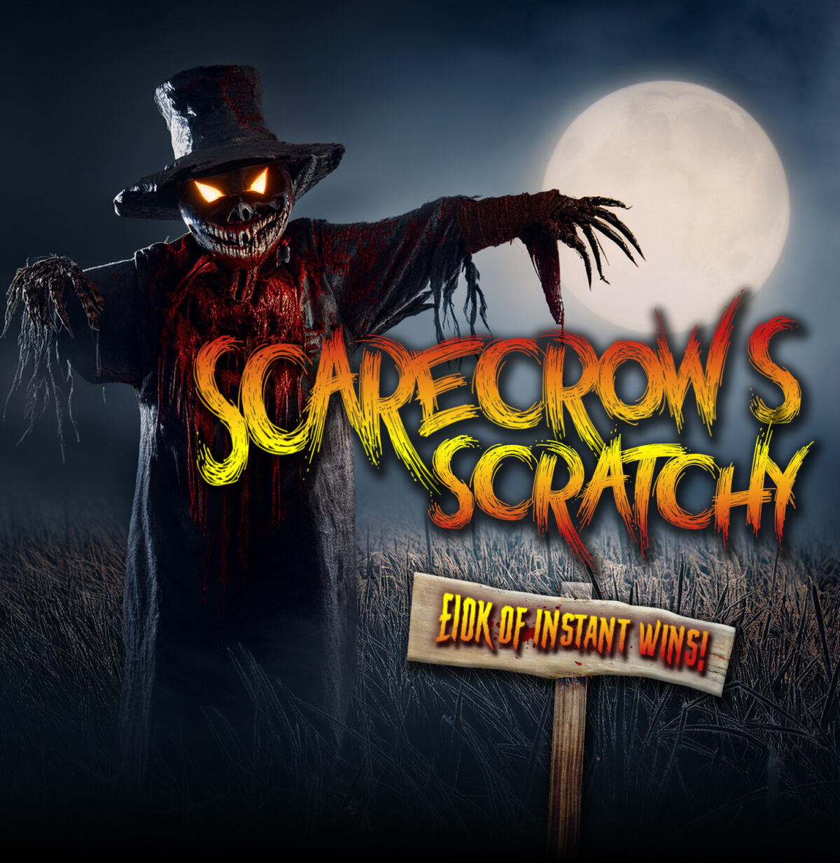 Scarecrow's Scratchy: £10K of Instant Wins + 2 x £750 End Prizes!